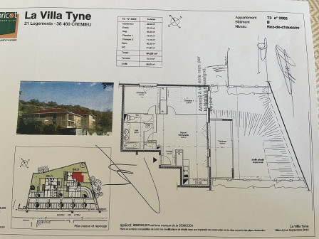 Vente appartement type 3 (T3) 64m2 Cremieu-38Z03100VA001885-692-07